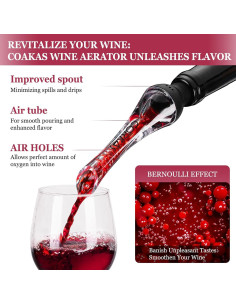 Aerador de Vino CORKAS 2-en-1 con Vertedor Antigoteo 2