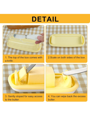 Plato de Mantequilla de Vidrio con Tapa LAGAHs 19.1x18cm