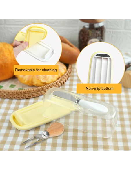 Plato de Mantequilla de Vidrio con Tapa LAGAHs 19.1x18cm