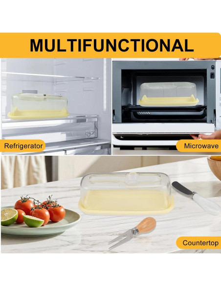 Plato de Mantequilla de Vidrio con Tapa LAGAHs 19.1x18cm