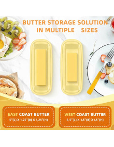 Plato para Mantequilla con Tapa Elegant Aura 2025 - Hermético 12.7 cm 2