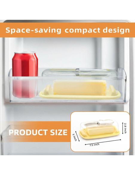 Plato para Mantequilla con Tapa Elegant Aura 2025 - Hermético 12.7 cm