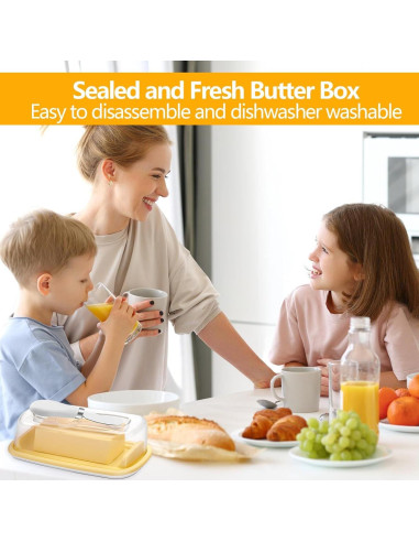 Plato para Mantequilla con Tapa Elegant Aura 2025 - Hermético 12.7 cm