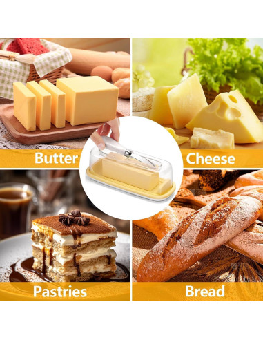 Plato para Mantequilla con Tapa Elegant Aura 2025 - Hermético 12.7 cm