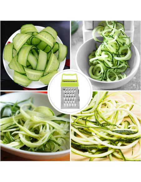 6 Ralladores de Queso Acero Inoxidable TOPPERFUN 4 Lados 6 Ralladores de Queso Acero Inoxidable TOPPERFUN 4 Lados