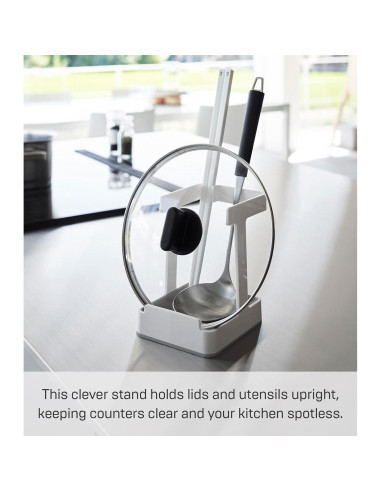 Soporte Organizador de Cocina Yamazaki Home Plate - Silicona y Polipropileno