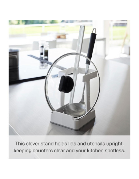 Soporte Organizador de Cocina Yamazaki Home Plate - Silicona y Polipropileno