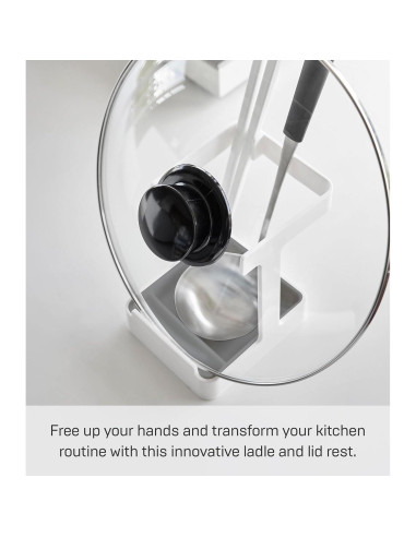 Soporte Organizador de Cocina Yamazaki Home Plate - Silicona y Polipropileno