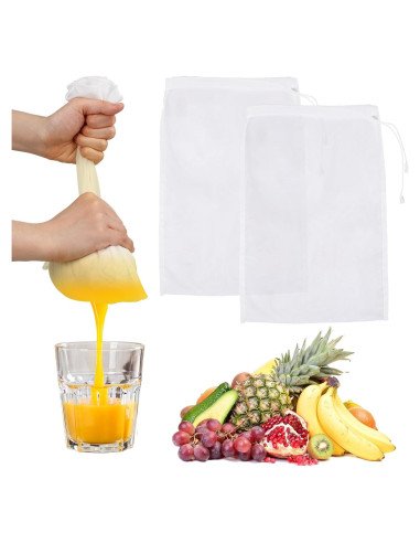 Paquete de 6 bolsas de colar de leche de nuez Yolev 24x36 cm
