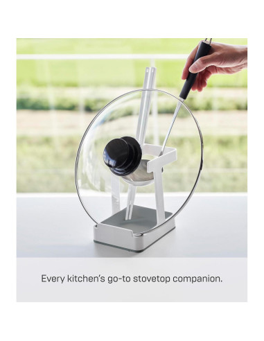 Soporte Organizador de Cocina Yamazaki Home Plate - Silicona y Polipropileno