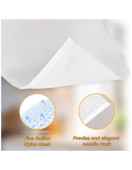 Paquete de 6 bolsas de colar de leche de nuez Yolev 24x36 cm