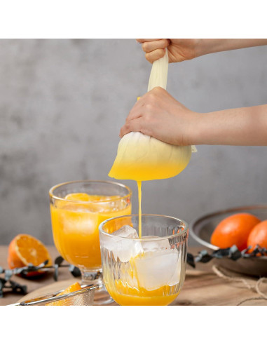 Paquete de 6 bolsas de colar de leche de nuez Yolev 24x36 cm