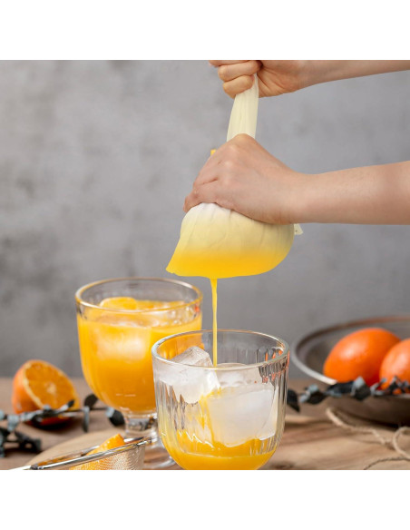 Paquete de 6 bolsas de colar de leche de nuez Yolev 24x36 cm