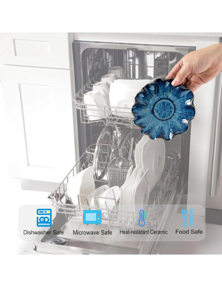 Soporte para Cucharas Cerámico SHIDACHENG Azul Gradiente 14.5cm