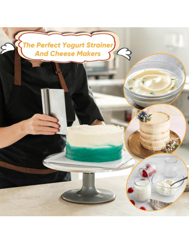 Paquete de 6 bolsas de colar de leche de nuez Yolev 24x36 cm