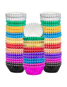 Forros de Papel para Cupcakes Sumind 400 Piezas 10 Colores