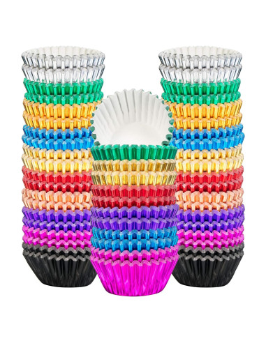 Forros de Papel para Cupcakes Sumind 400 Piezas 10 Colores