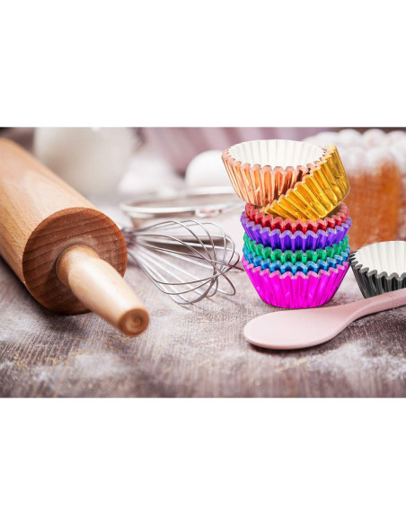 Forros de Papel para Cupcakes Sumind 400 Piezas 10 Colores