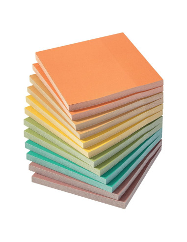 Notas Adhesivas Mr. Pen 7.62cm x 7.62cm, 12 Blocs, 600 Hojas