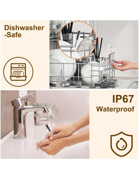 Termómetro de Carne Inalámbrico Newise con 2 Probetas Bluetooth