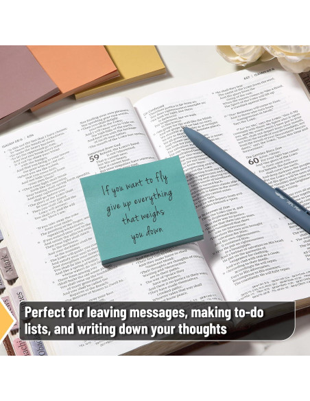 Notas Adhesivas Mr. Pen 7.62cm x 7.62cm, 12 Blocs, 600 Hojas