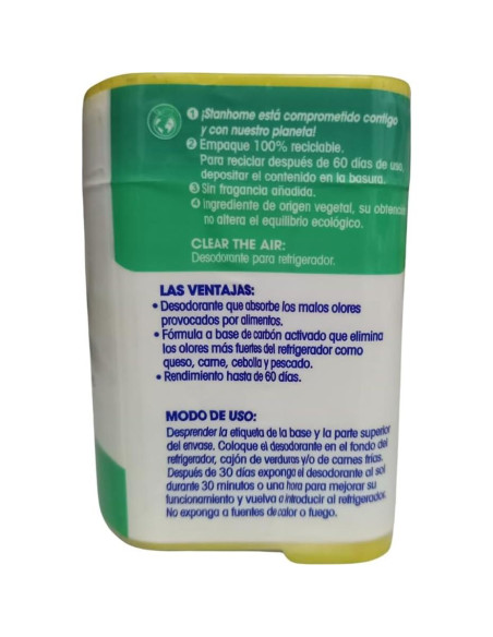 Desodorante para Refrigerador Stanhome 4 Pcs Carbón Activado