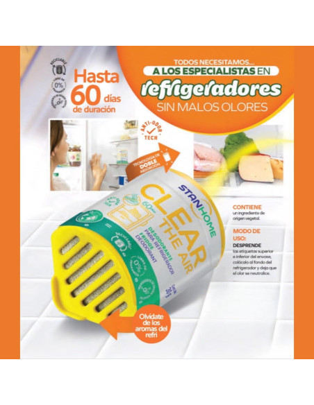 Desodorante para Refrigerador Stanhome 4 Pcs Carbón Activado