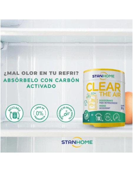 Desodorante para Refrigerador Stanhome 4 Pcs Carbón Activado