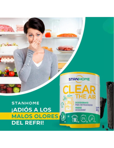 Desodorante para Refrigerador Stanhome 4 Pcs Carbón Activado