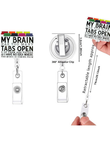 Portabotones Retráctil Bellrela con Clip de Cocodrilo 73.94cm