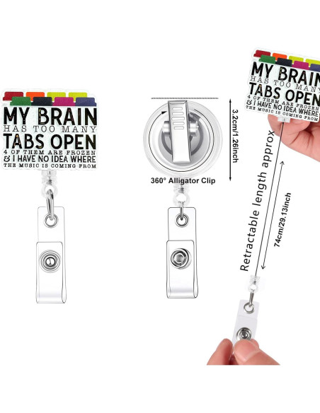 Portabotones Retráctil Bellrela con Clip de Cocodrilo 73.94cm