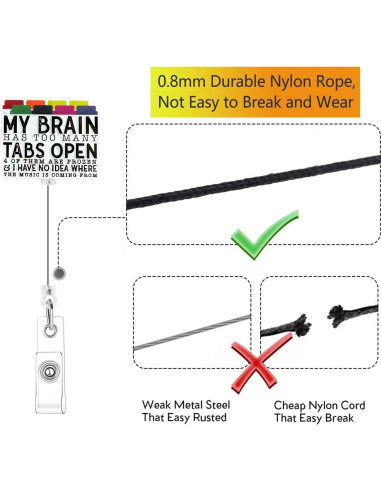 Portabotones Retráctil Bellrela con Clip de Cocodrilo 73.94cm