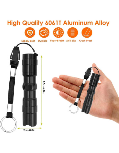 Linterna Táctica Mini LED Brilliante BRILLIRARE PL804-B