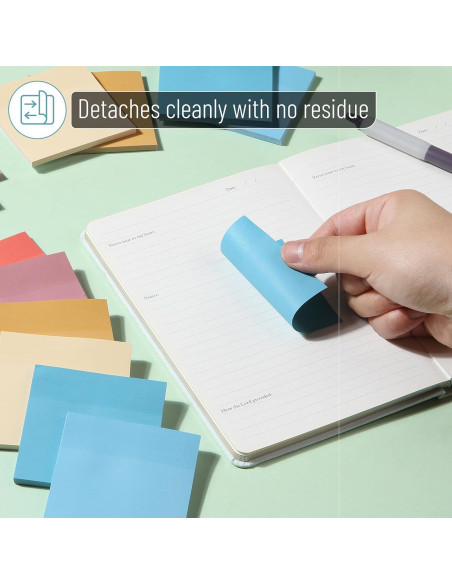 Notas Adhesivas Mr. Pen 7.62x7.62cm 12 Blocs 600 Hojas Colores