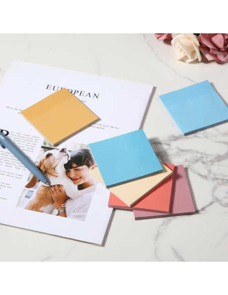 Notas Adhesivas Mr. Pen 7.62x7.62cm 12 Blocs 600 Hojas Colores