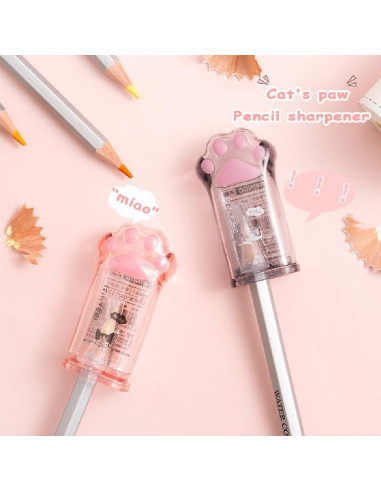 Juego de Papelería Kawaii PANDENNER 4 Piezas Rosa