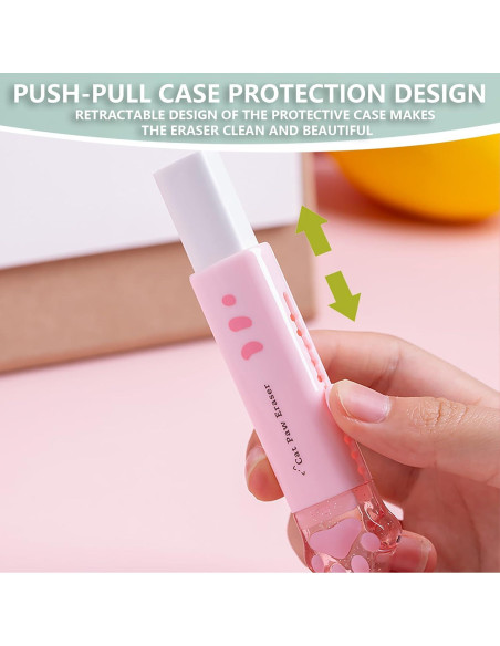 Juego de Papelería Kawaii PANDENNER 4 Piezas Rosa