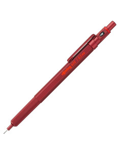 Lápiz Mecánico Rotring 600 HB 0.5mm Cuerpo Metálico Rojo