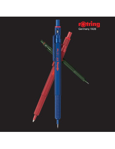 Lápiz Mecánico Rotring 600 HB 0.5mm Cuerpo Metálico Rojo 2