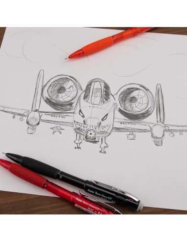 Lápiz Mecánico Pentel Twist-Erase GT 0.7mm Paquete de 3