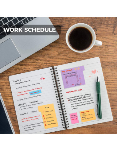 Juego de Notas Adhesivas Niutop - 402 Piezas Multicolor