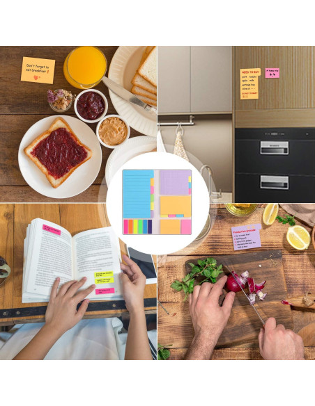 Juego de Notas Adhesivas Niutop - 402 Piezas Multicolor