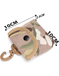 Monedero Táctico Molle YERGOFE Negro - Compacto y Ligero 2