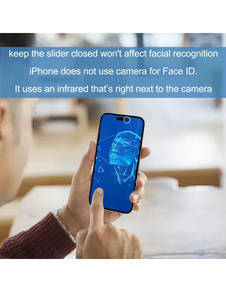 Cubierta de Privacidad EYSOFT para iPhone 15/15 Plus - 2 Pack