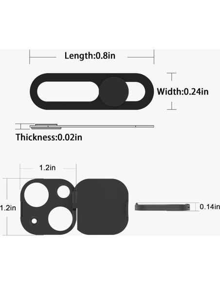 Cubierta de Privacidad EYSOFT para iPhone 15/15 Plus - 2 Pack