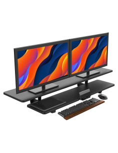 Soporte Doble para Monitor DW0010B - Elevador Escritorio 4.03 kg