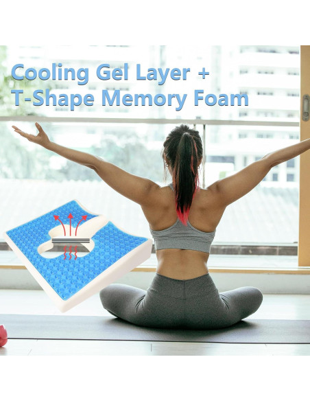 Cojín Antiescaras Pumwoy de Gel y Espuma Viscoelástica T