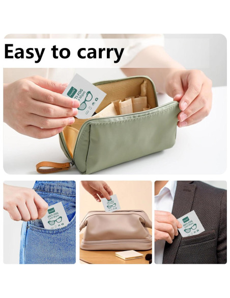 Toallitas Antivaho para Lentes Purelia - 100 Paños Prehumedecidos