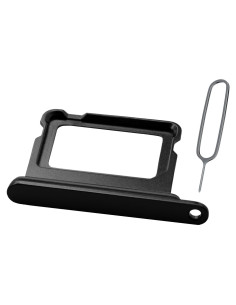 Bandeja de Tarjeta SIM Doble MMOBIEL para iPhone 16/16 Plus - Negro