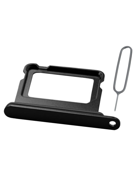 Bandeja de Tarjeta SIM Doble MMOBIEL para iPhone 16/16 Plus - Negro